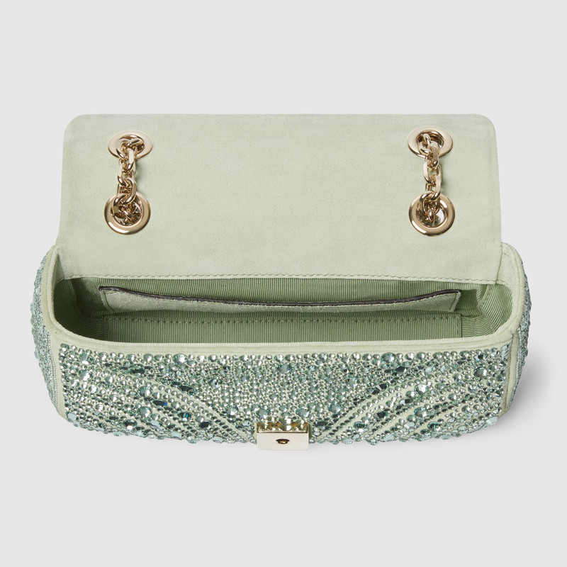 GG Marmont crystals small shoulder bag 8