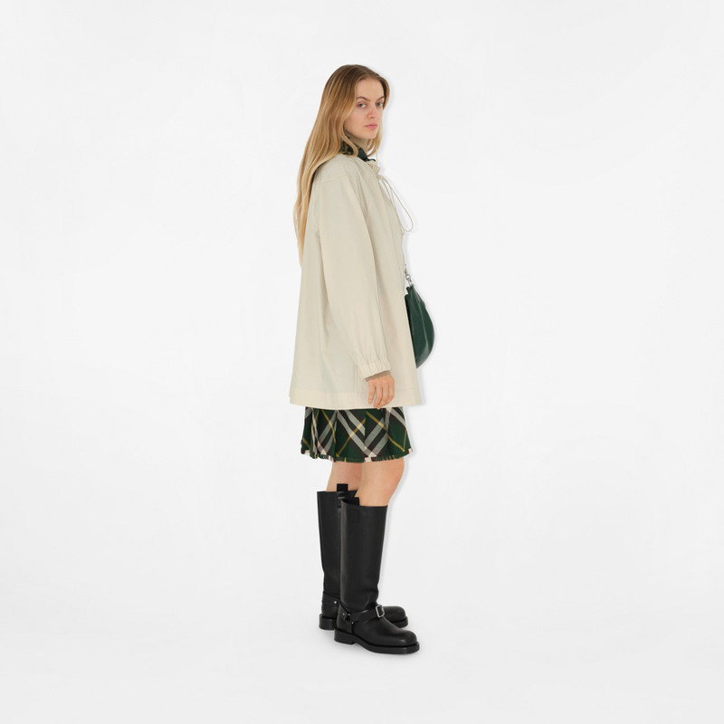 체크 후드 Gabardine Parka 3