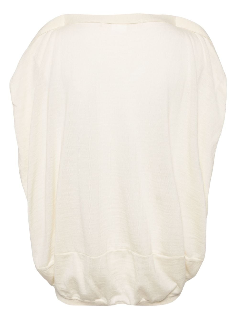 fine-knot crew-neck wool top - 2