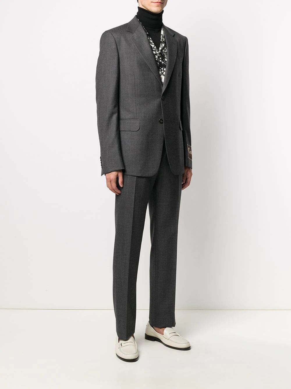 tailored single-breasted suit - 3