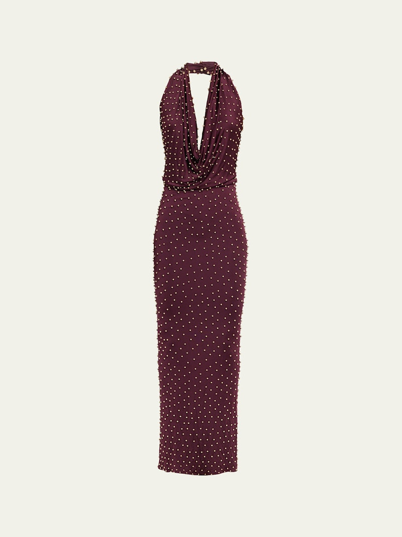 Agel Embellished Jersey Maxi Dress 1