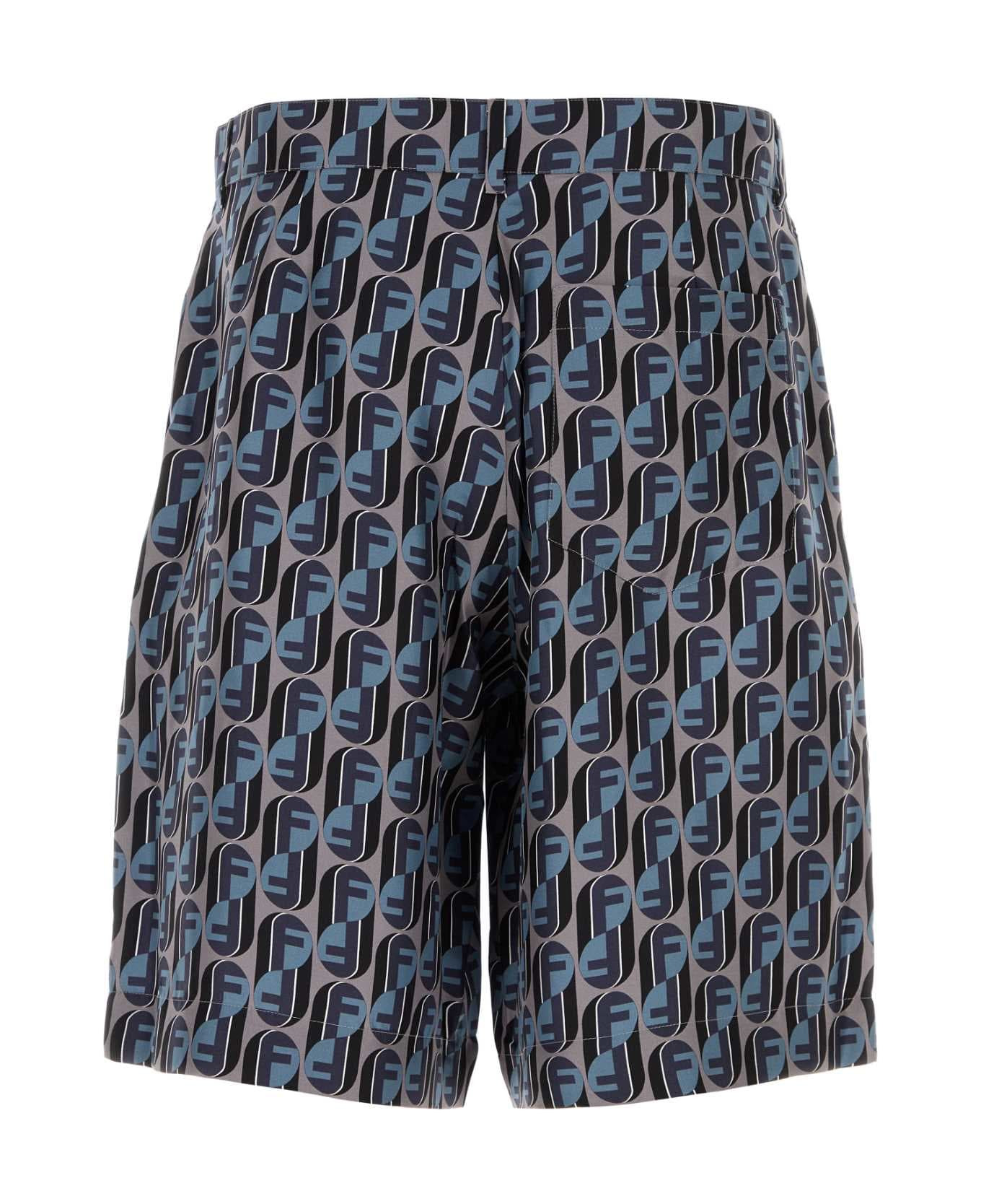 Printed Silk Bermuda Shorts - 2