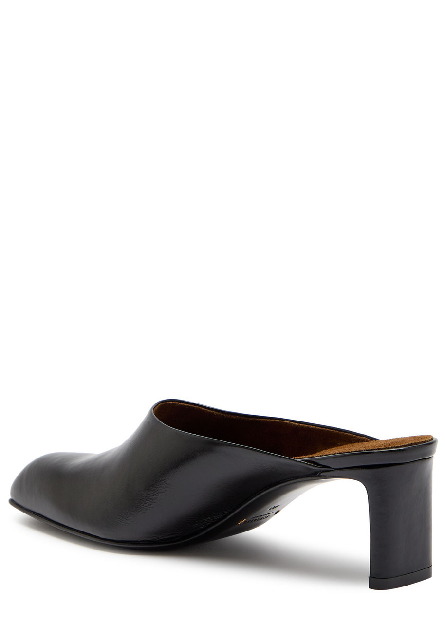 Khaite Colt 50 Glossed Leather Mules - 2