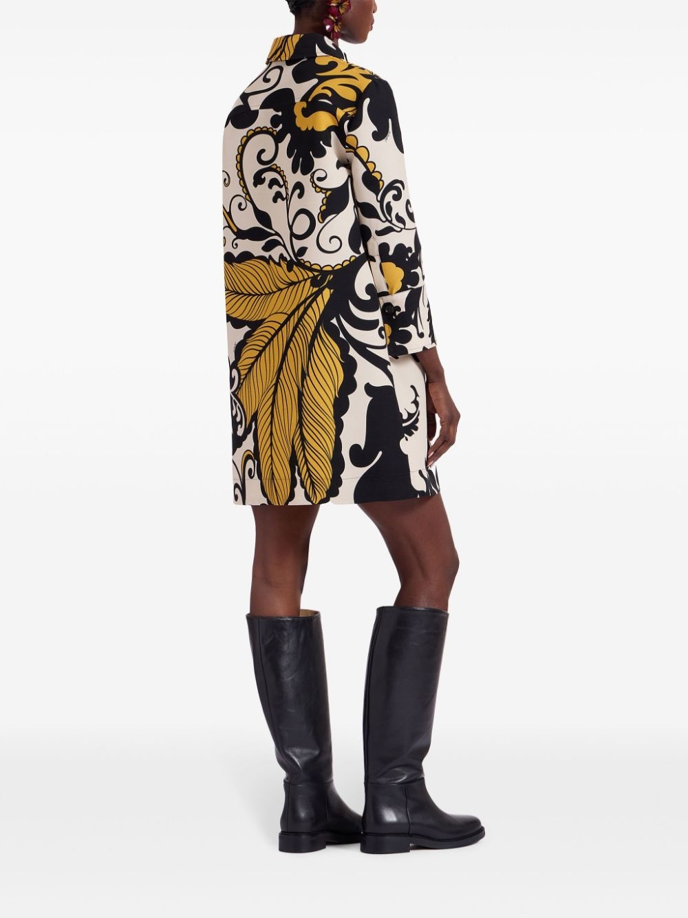 graphic-print shirt dress - 3