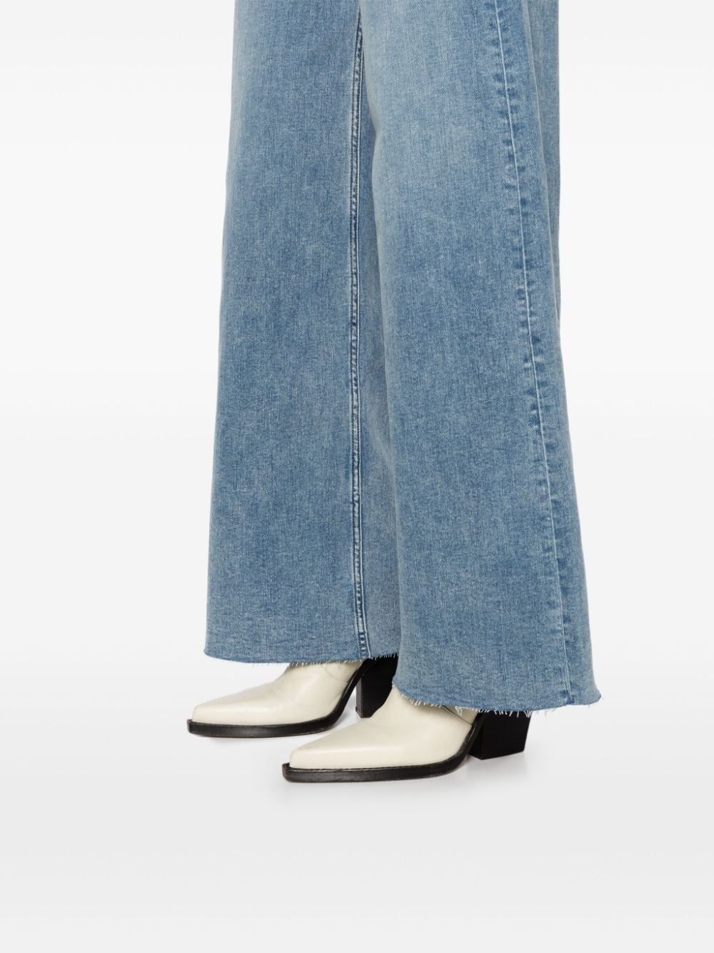 embroidered logo jeans - 5
