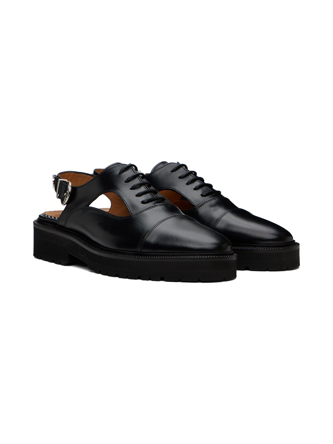 Black Polished Oxfords - 4