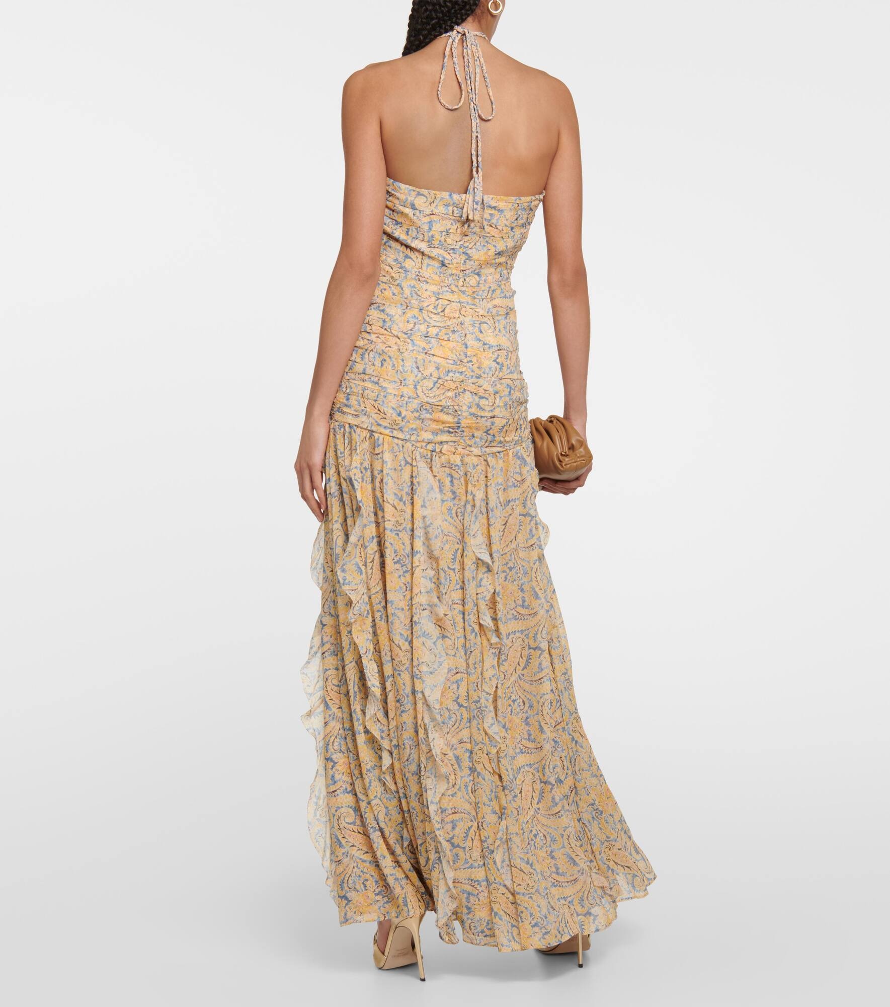 Lucine paisley silk maxi dress - 3