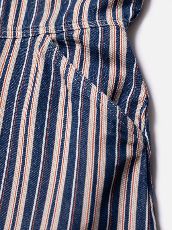 Lotten Denim Dress Stripe Red - 5
