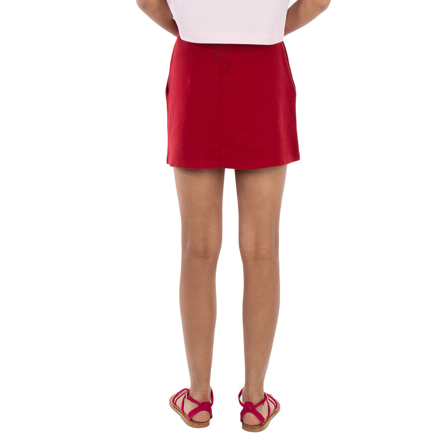 Isabel Marant Ladies Red Amelie Cotton Short Skirt - 3