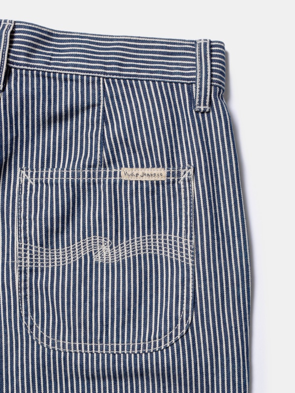 Stina Hickory Striped Pants Blue/Offwhite - 6