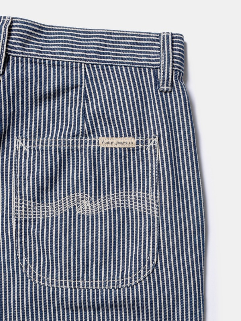Stina Hickory Striped Pants Blue/Offwhite 6