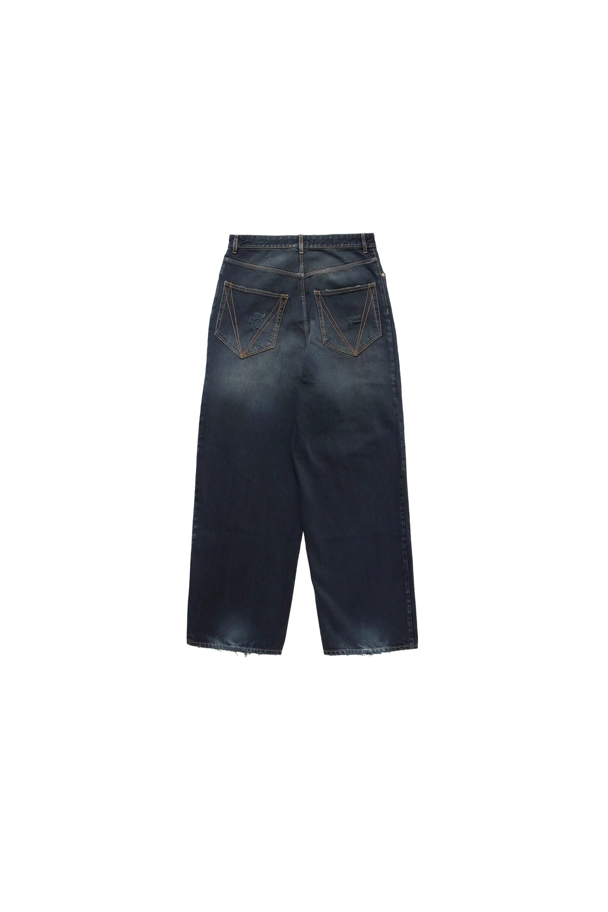 Vetements Distressed Baggy Jeans Blackout - 2