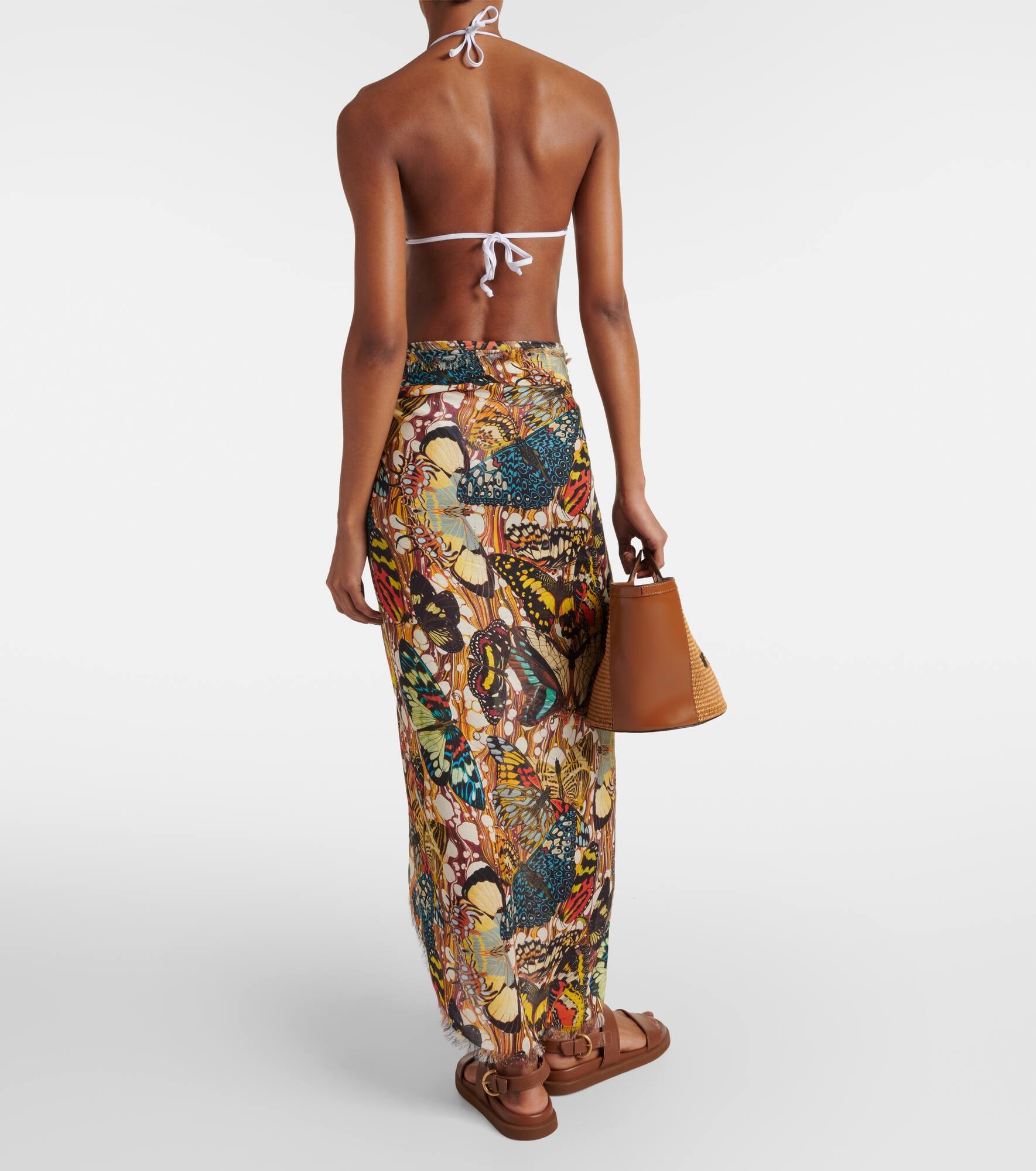 Papillon printed beach cover-up - 3