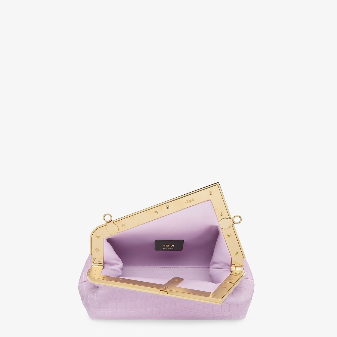 Lilac crocodile leather bag - 4