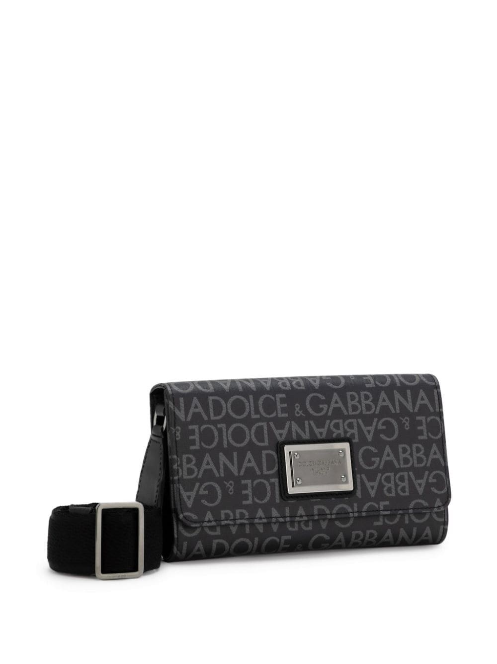 coated jacquard cross body bag - 4