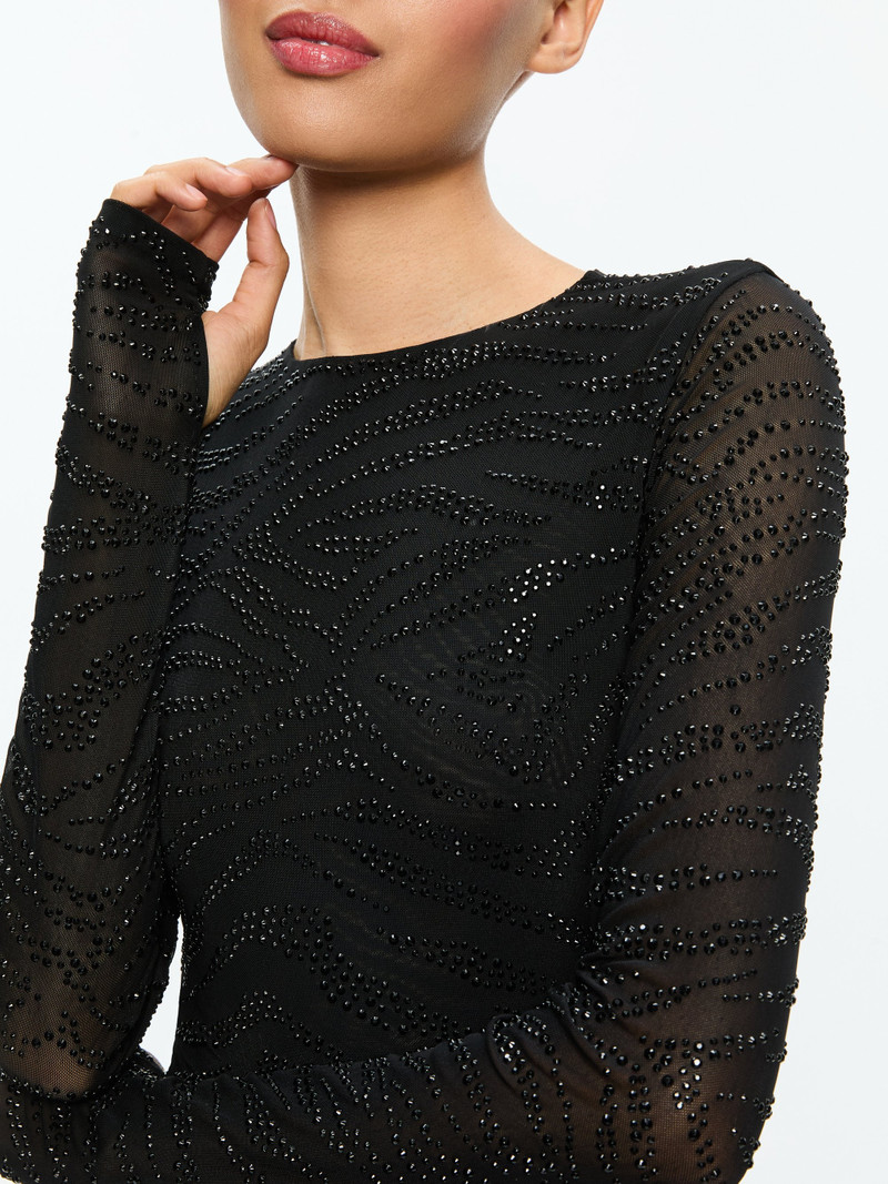 DELAINA EMBELLISHED CREW NECK LONG SLEEVE TOP 6
