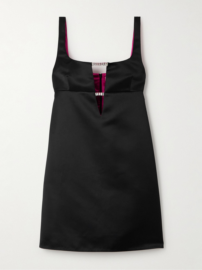 Embellished 컷 아웃 duchesse-satin 미니 드레스 - 1