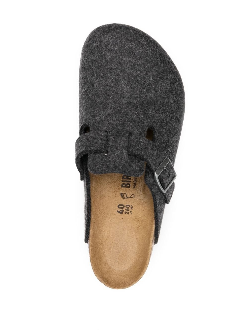 Boston buckled wool slippers - 8