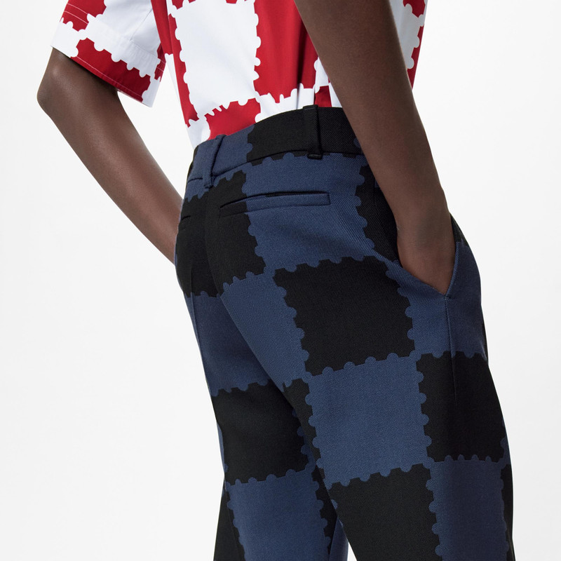 Damier Suit Pants 4