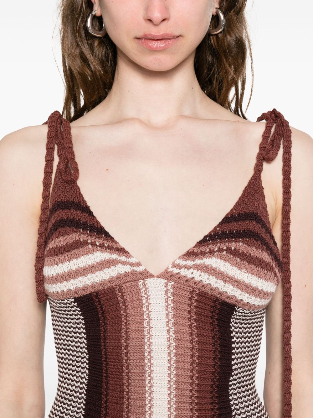 striped mini dress - 5