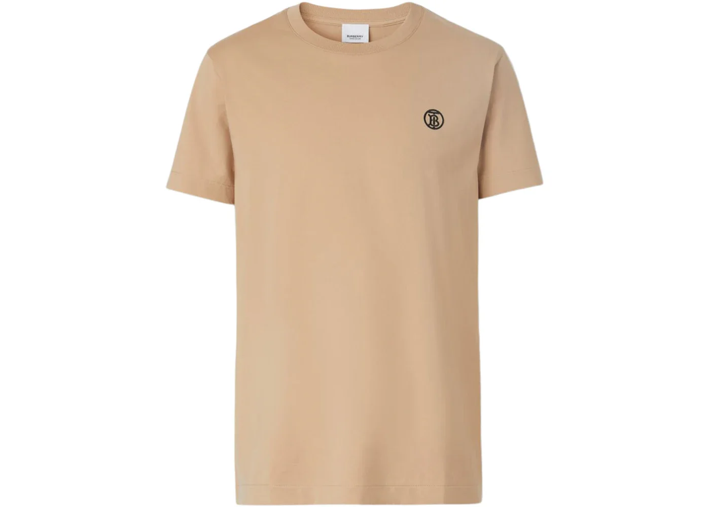 Burberry Monogram Motif Cotton T-shirt Soft Fawn/Black - 1