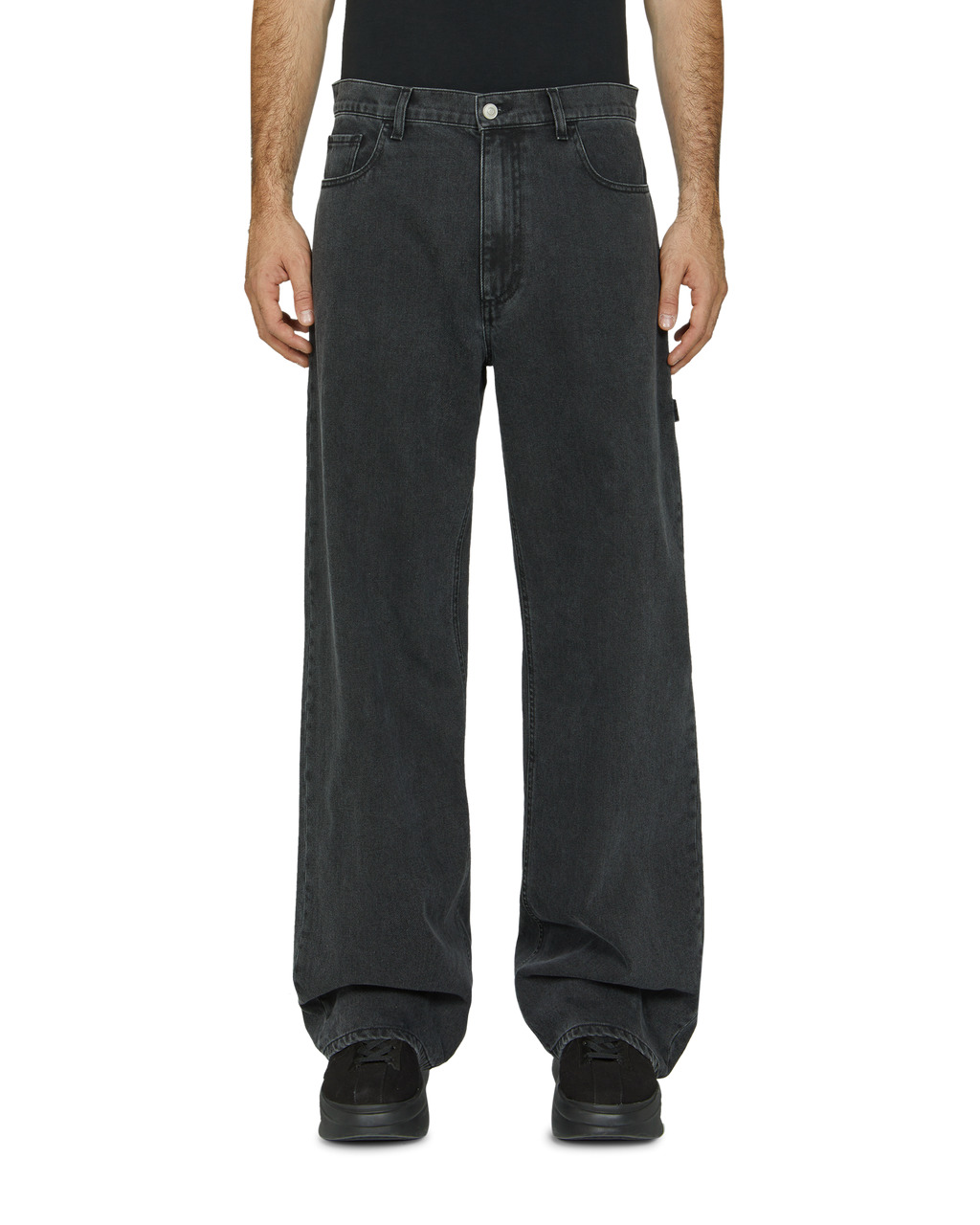 WIDE LEG JEANS WITH BUCKLE - 2