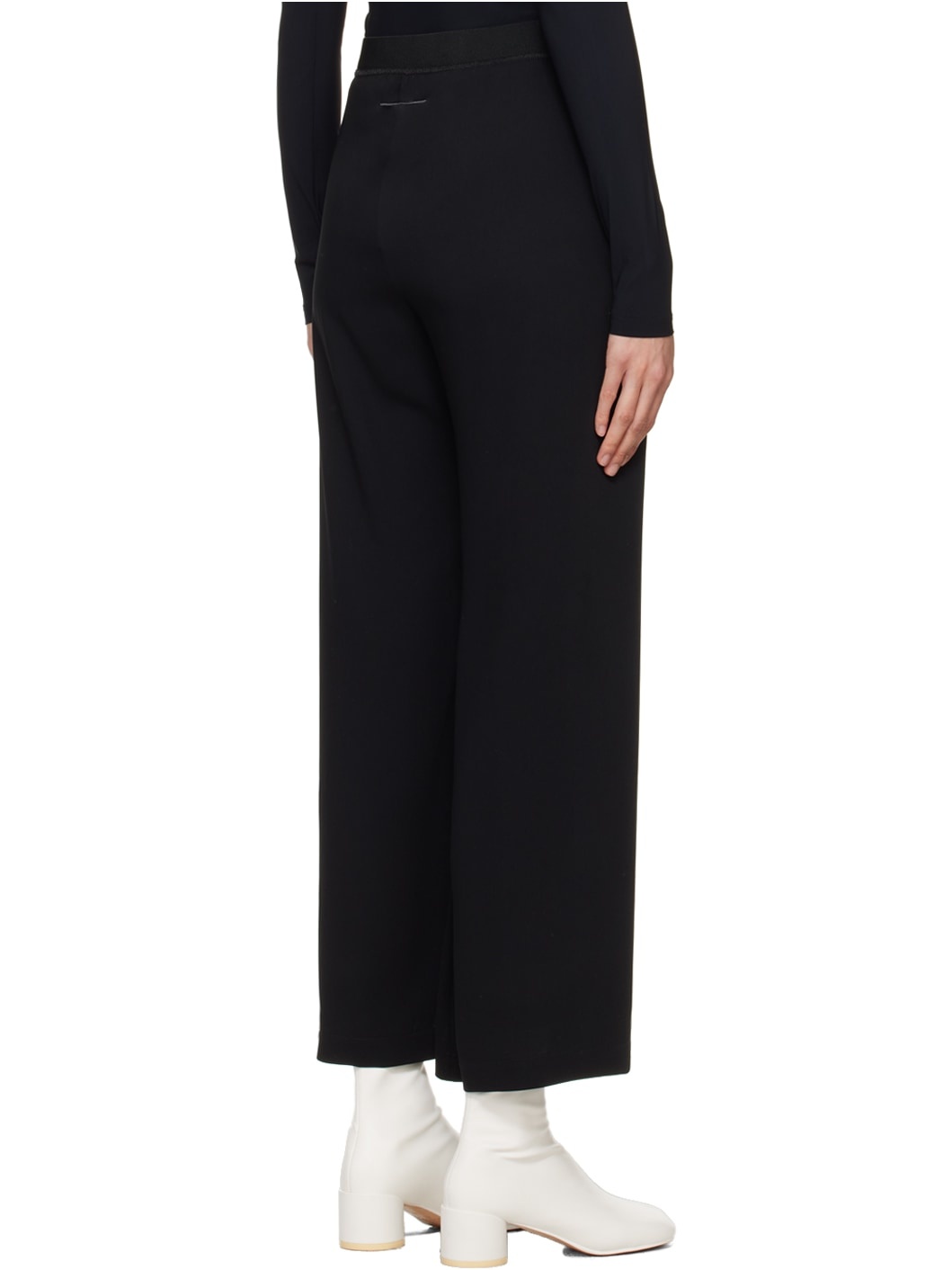 Black Embroidered Trousers - 3