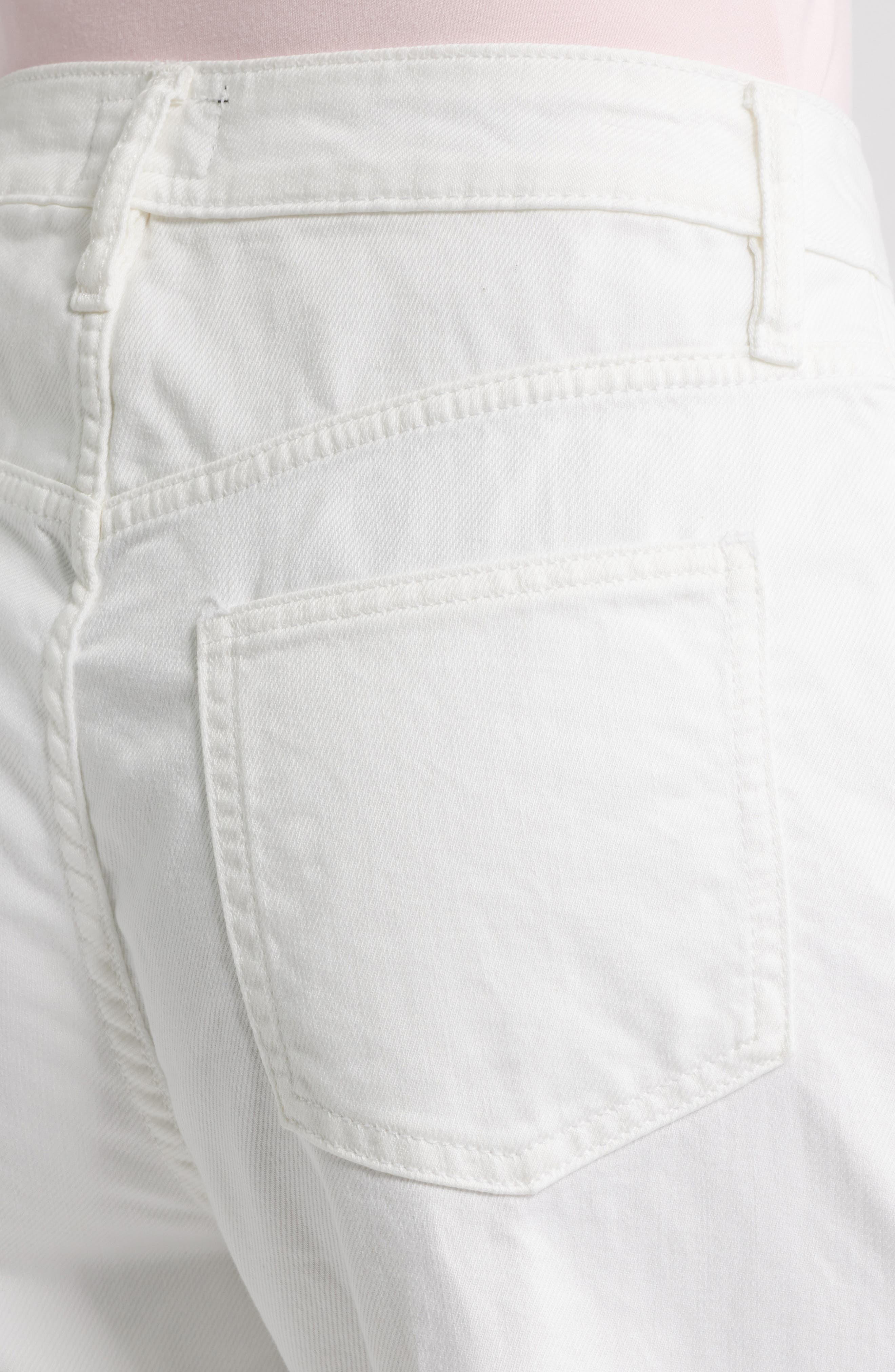 BOSS Crossroad Super Boyfriend Jeans in White at Nordstrom - 4