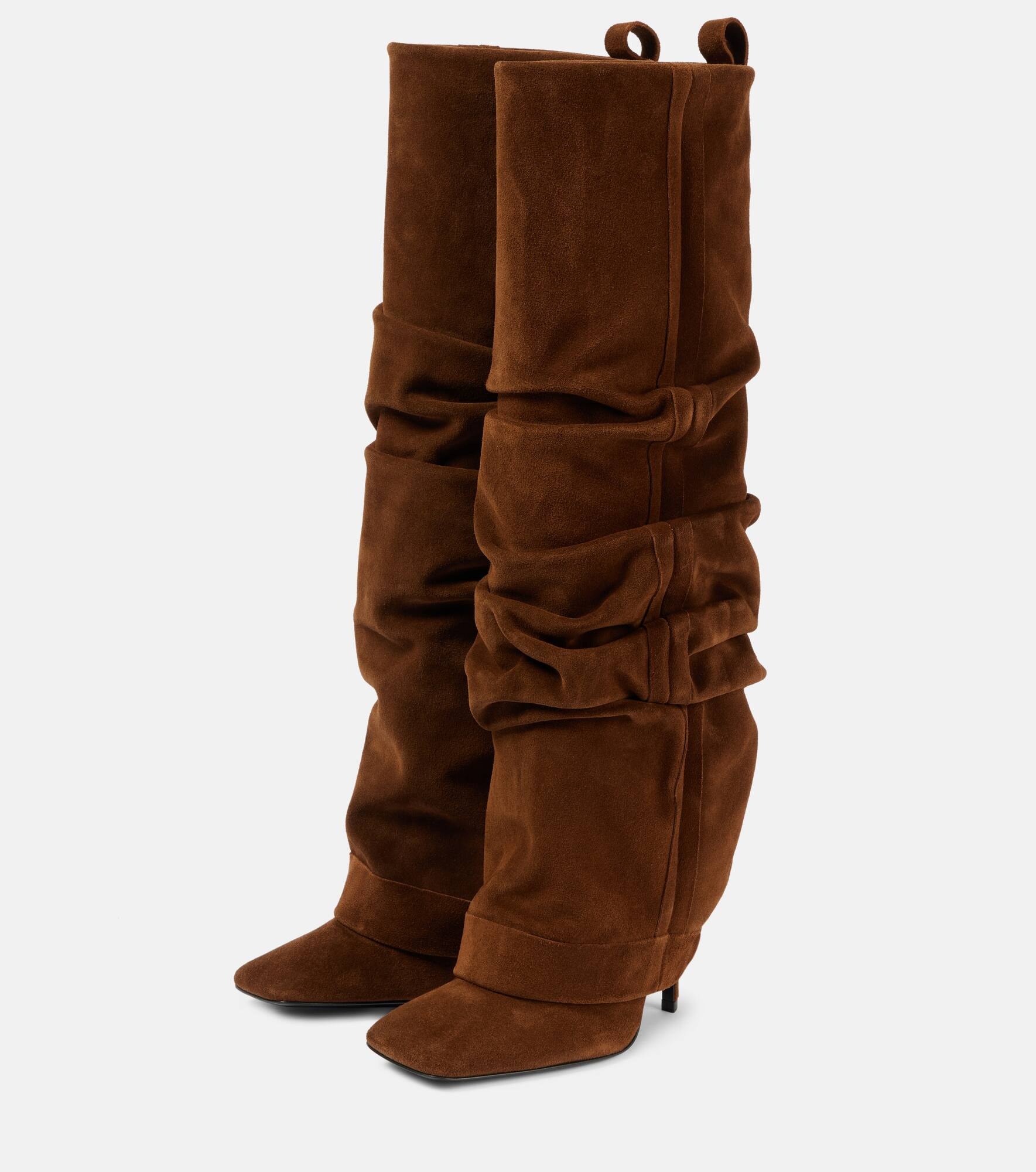 Rea suede knee-high boots - 5