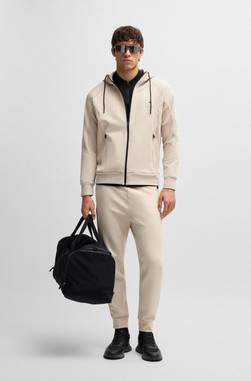 BOSS ZIP-UP HOODIE WITH LOGO PATCH outlook