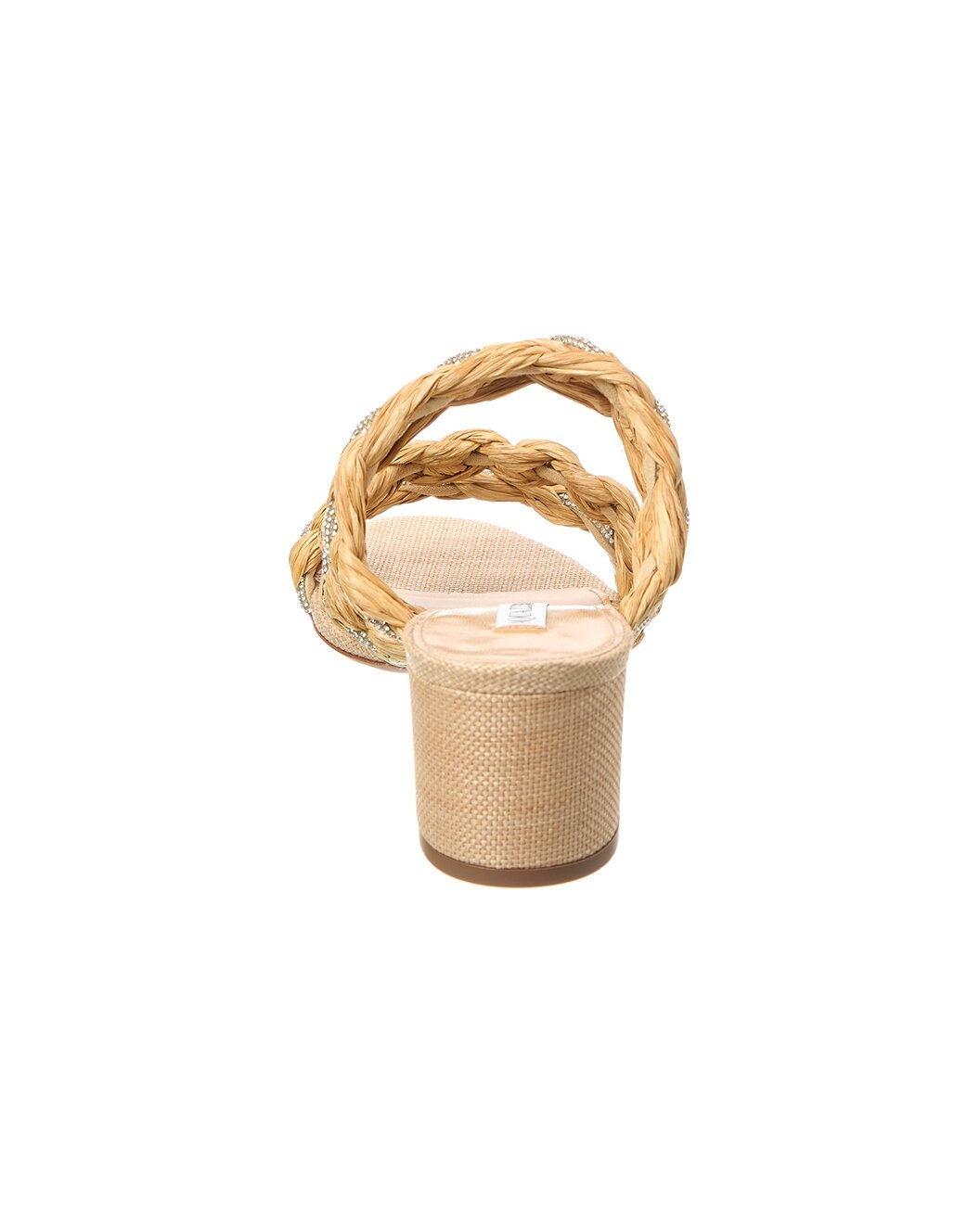 Aquazzura Costiera Crystal 50 Raffia Sandal - 3