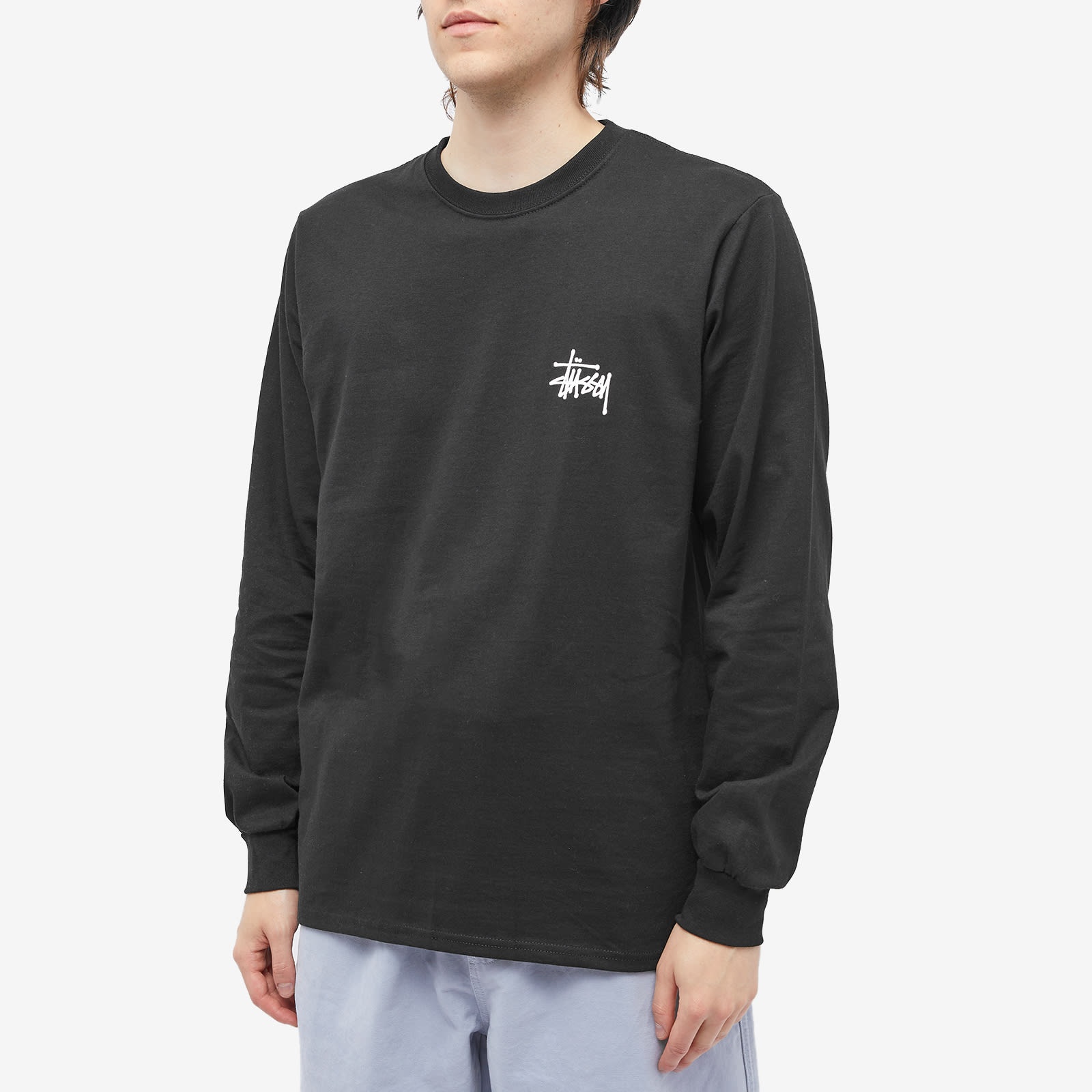 Stussy Long Sleeve Basic Stussy T-Shirt - 2