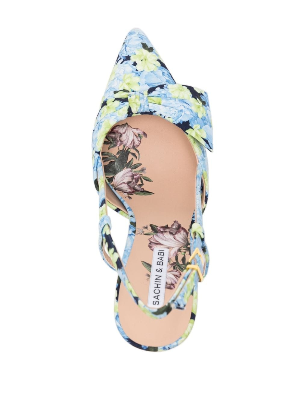 Lenox 90mm floral-print pumps - 4