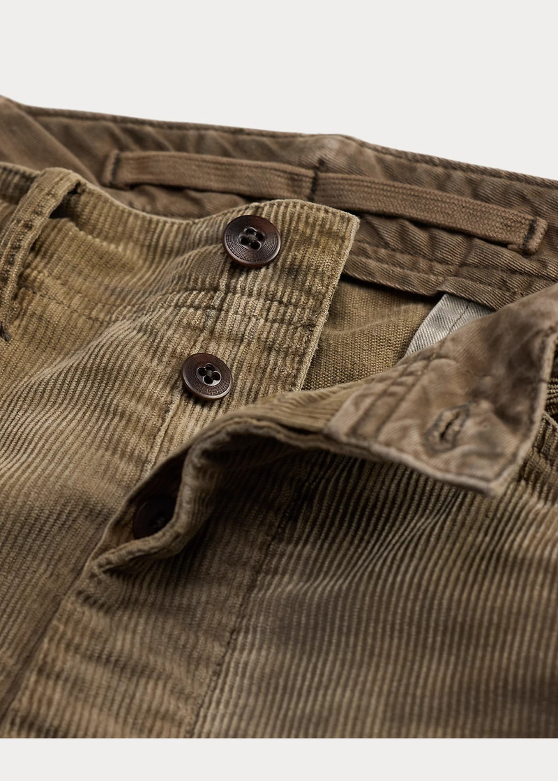 Canvas-Trim Corduroy Cargo Pant 3
