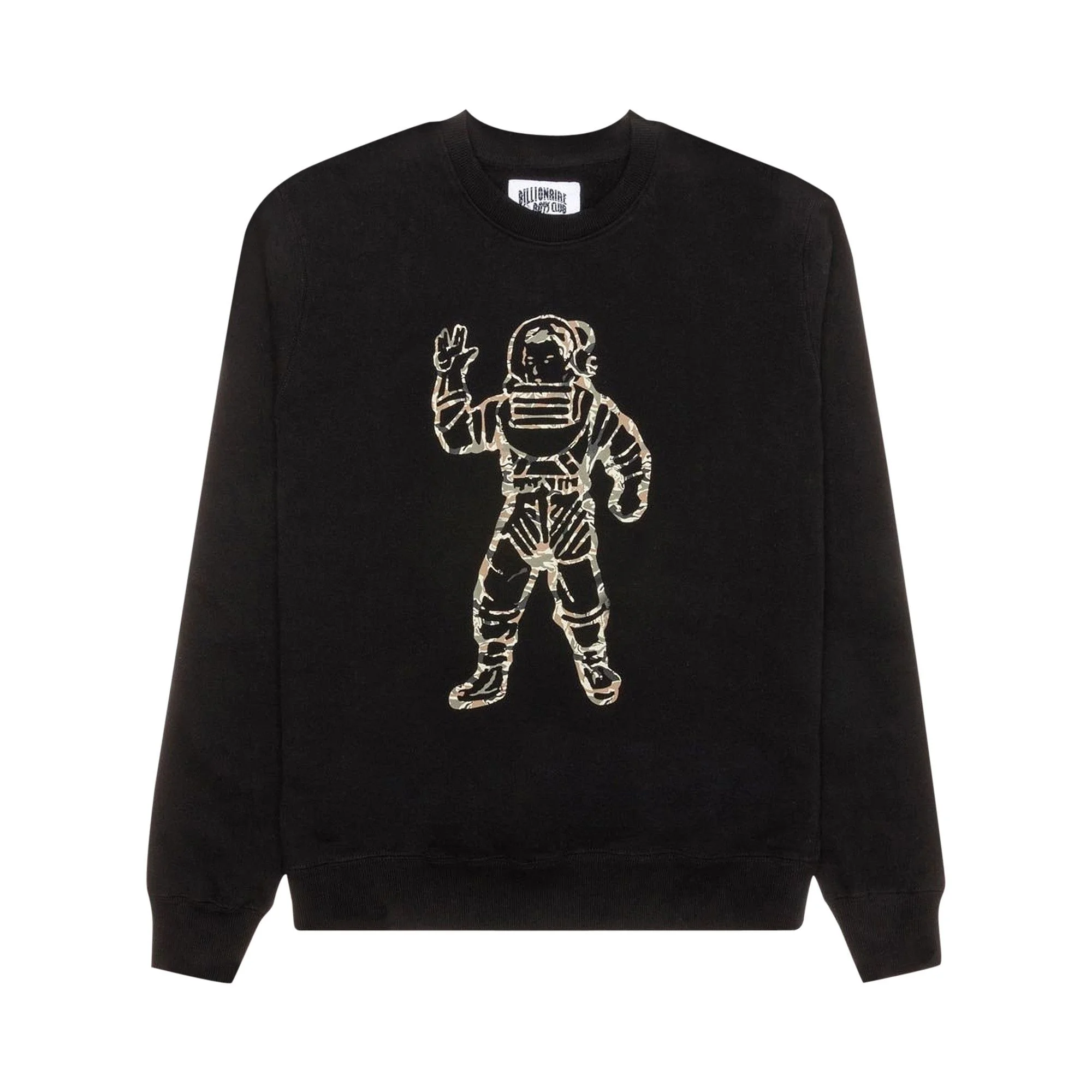 Billionaire Boys Club Camo Astronaut Crewneck 'Black' - 1