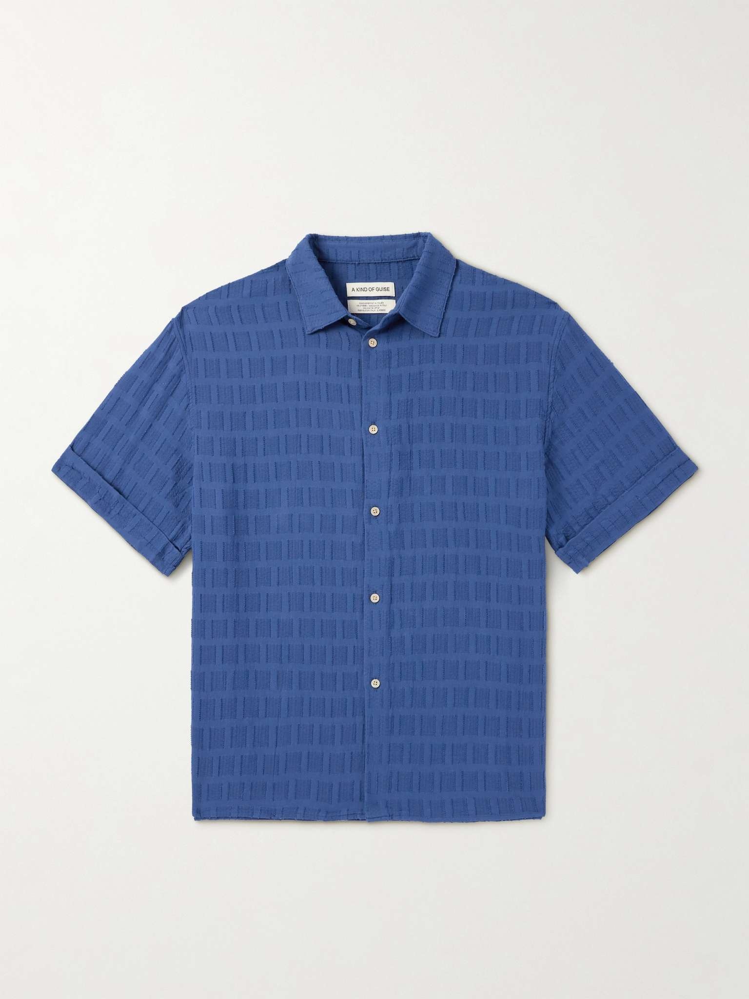 Elio Cotton-Jacquard Shirt - 1