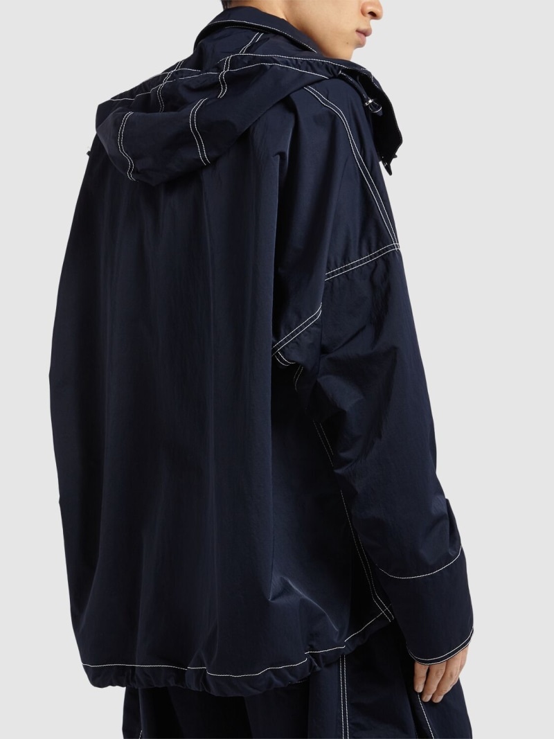 Hooded tech nylon jacket - 2