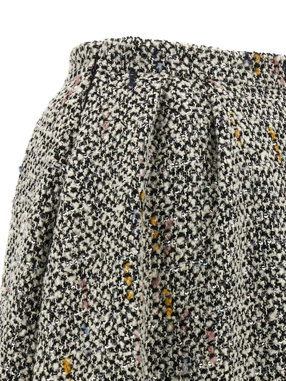 embellished tweed midi skirt - 4