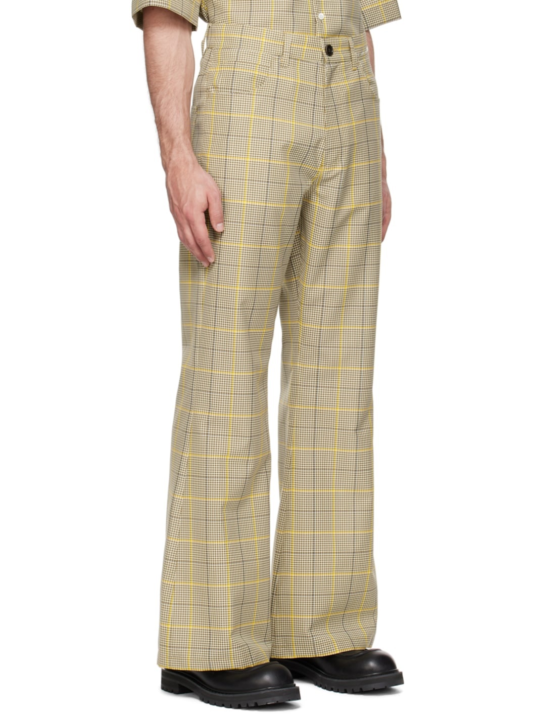 Khaki Check Trousers - 2