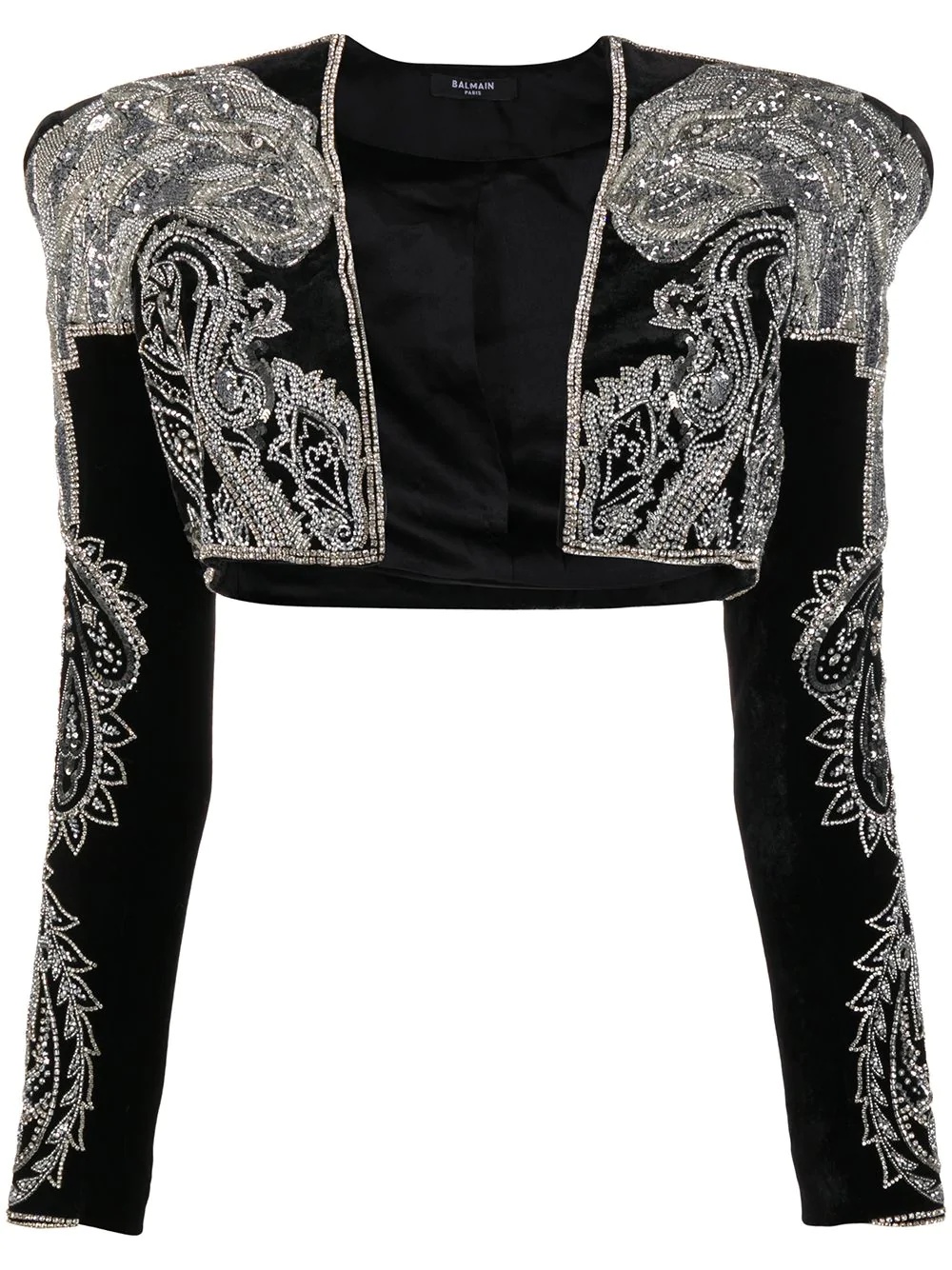 embroidered bolero jacket - 1