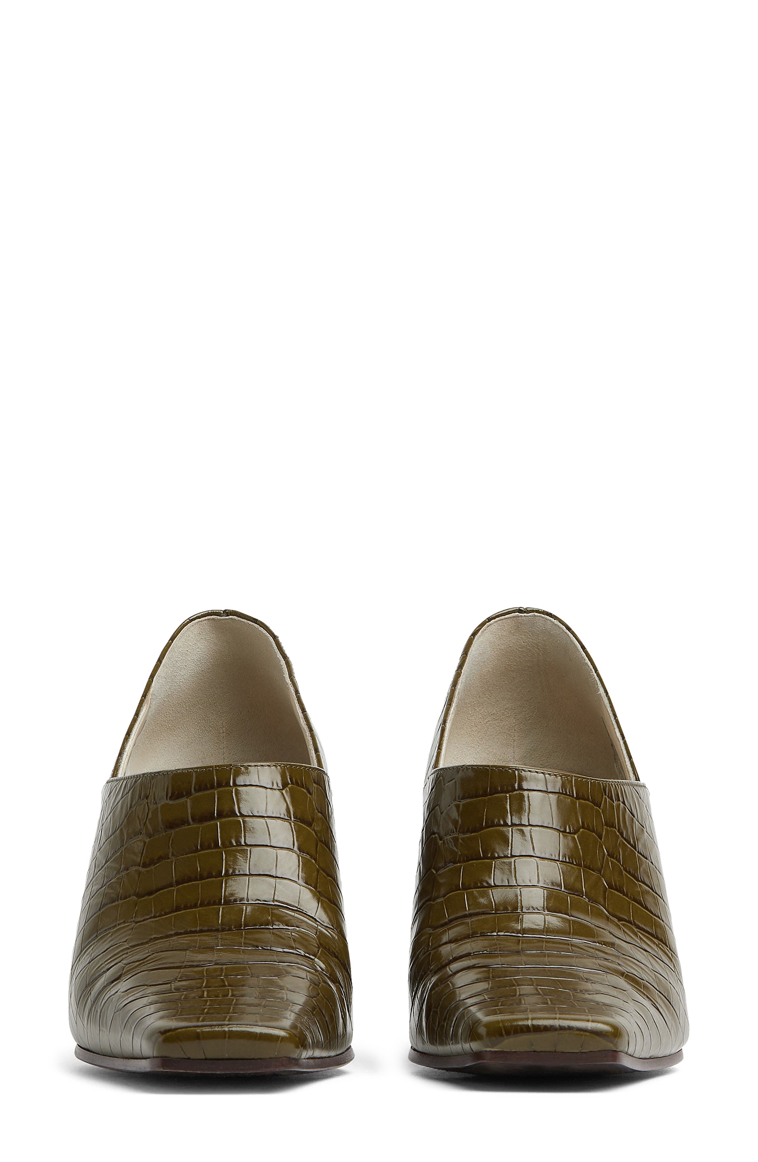 Bottega Veneta Lewis Square Toe Pump in 3310 Olive Oil at Nordstrom - 5
