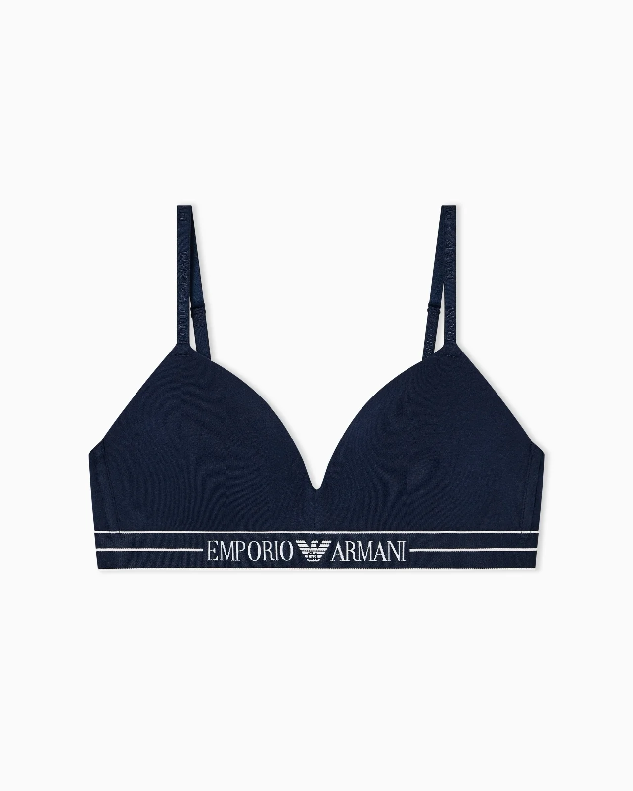 ASV ORGANIC-COTTON, PADDED TRIANGLE BRA WITH LOGO UNDERBAND - 1