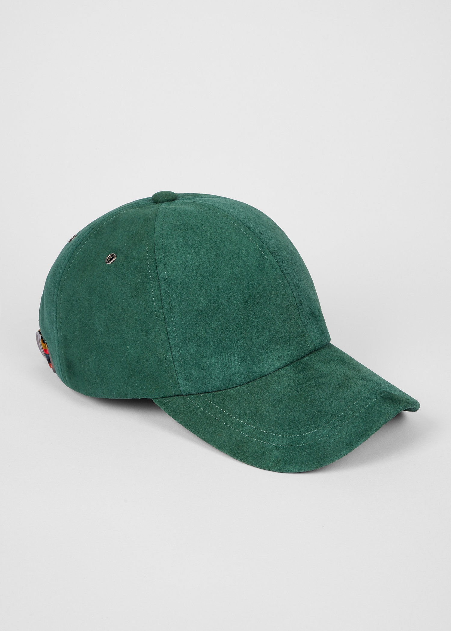 Green Suede Baseball Cap - 3