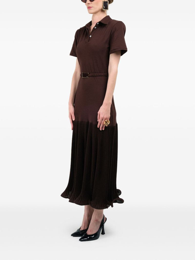 pleated maxi polo dress 3