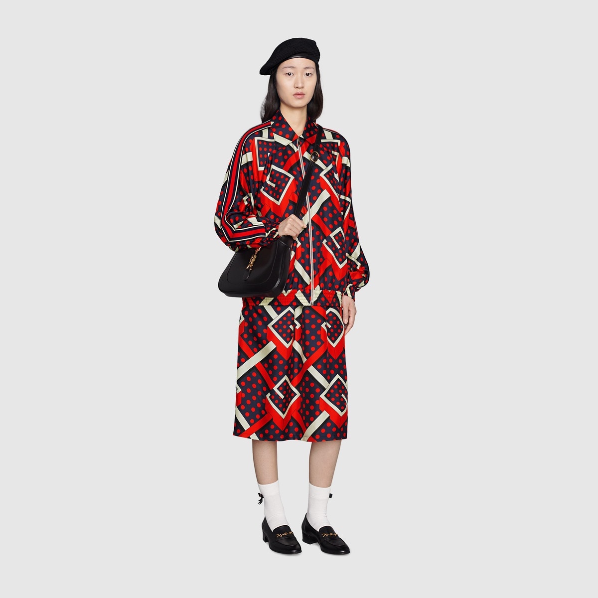 G dot labyrinth print skirt - 2
