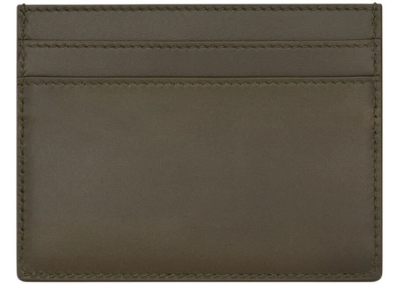 SAINT LAURENT Saint Laurent Embossed Saint Laurent Paris Signature Card Holder Light Musk outlook