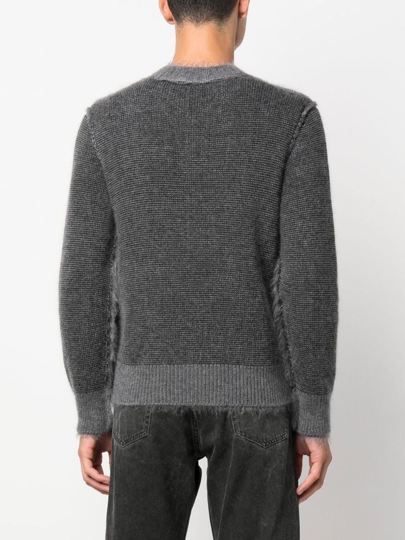 crew neck knitted jumper - 4