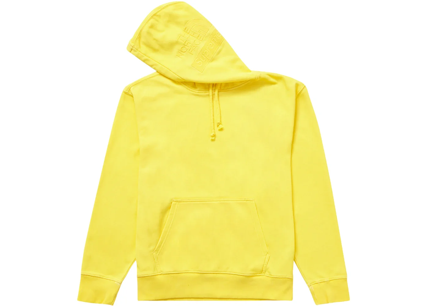 Supreme The North Face Pigment Printed Hooded Sweatshirt Yellow - 1