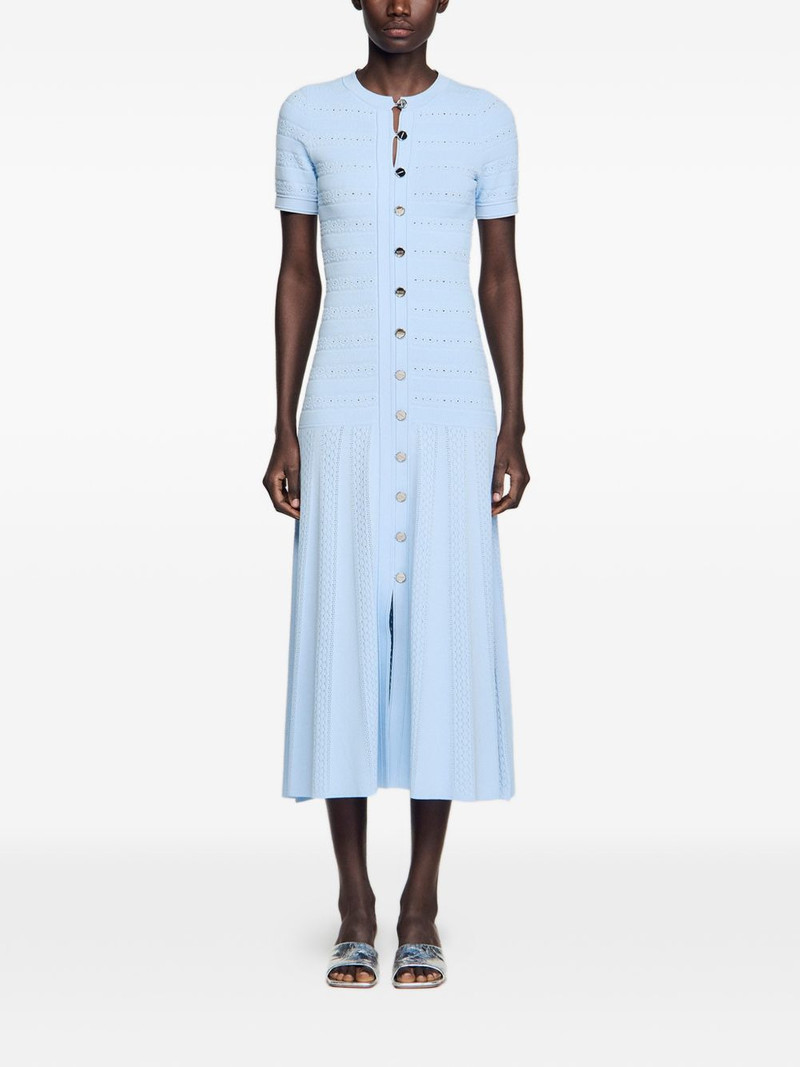 Sandro buttoned knitted midi dress outlook