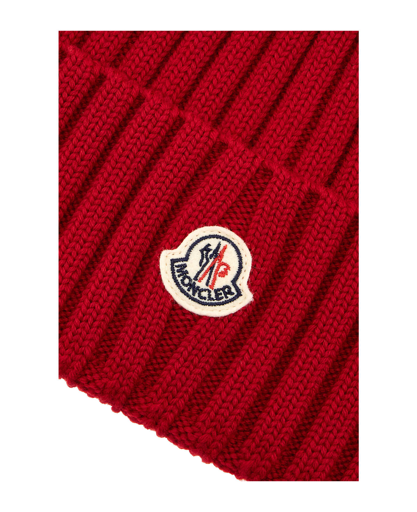 Red Wool Beanie Hat - 3